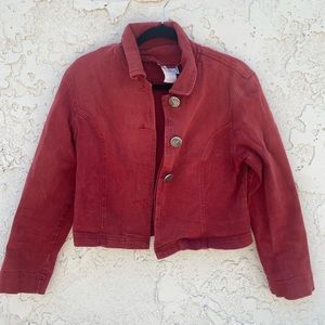 Red Jean Jacket